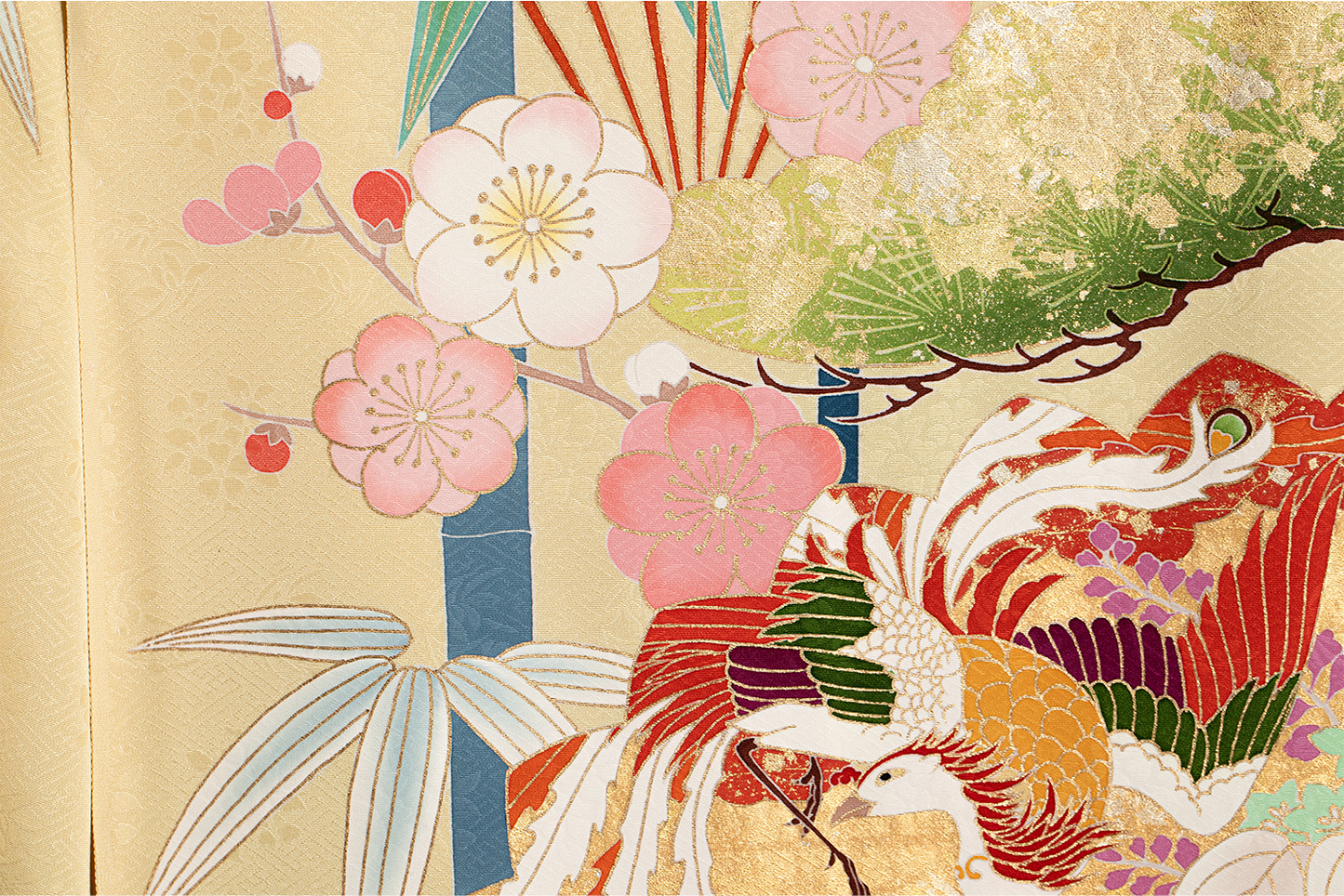 振袖 手描き京友禅 久美すがた 振口有り