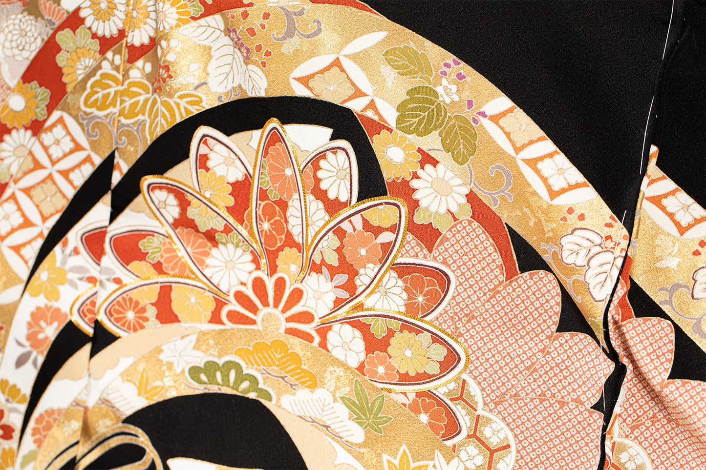 黒留袖 京友禅 本加工